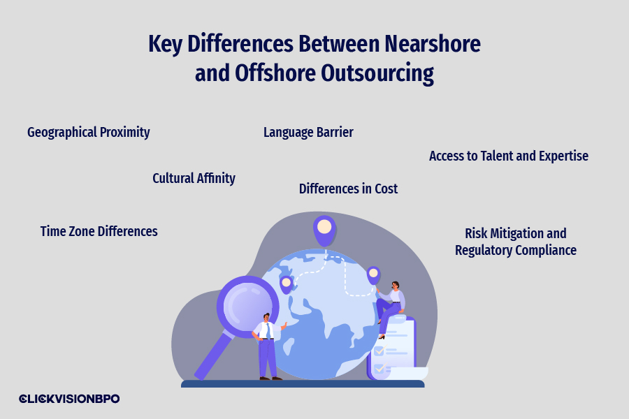 Key Differences Between Nearshore and Offshore Outsourcing